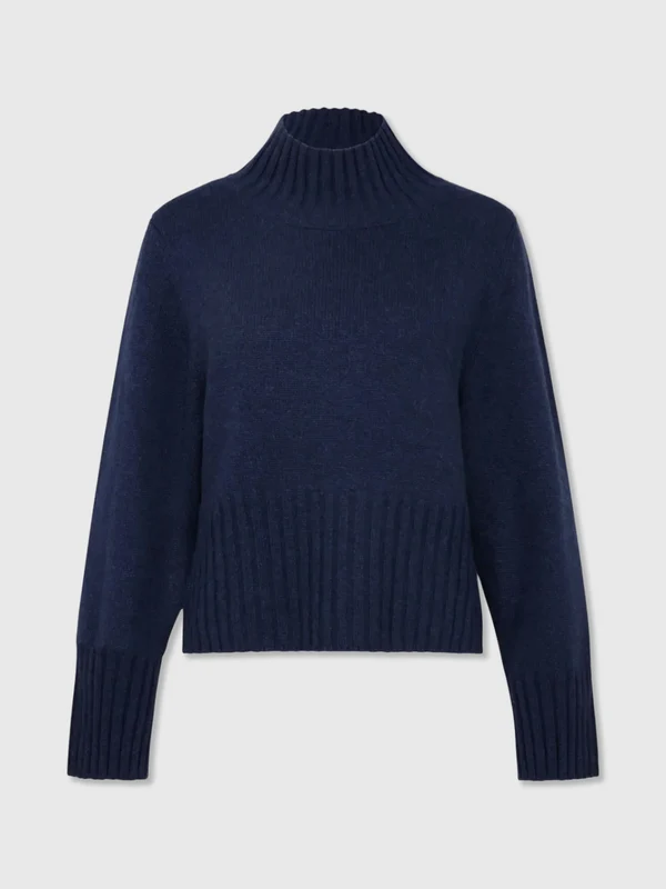 Frauenschuh Women's Alva Cashmere Sweater 1 / 163-0 MIDNIGHT