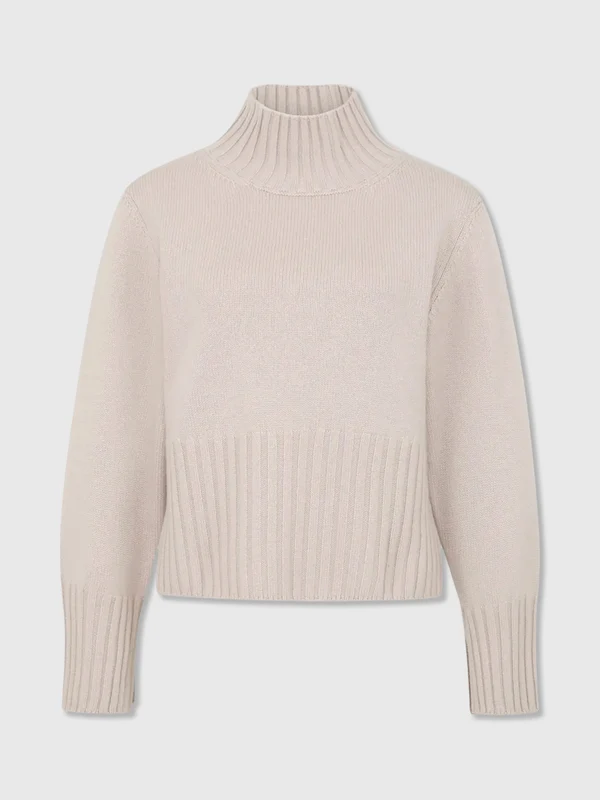 Frauenschuh Women's Alva Cashmere Sweater 3 / 189-0 OYSTER