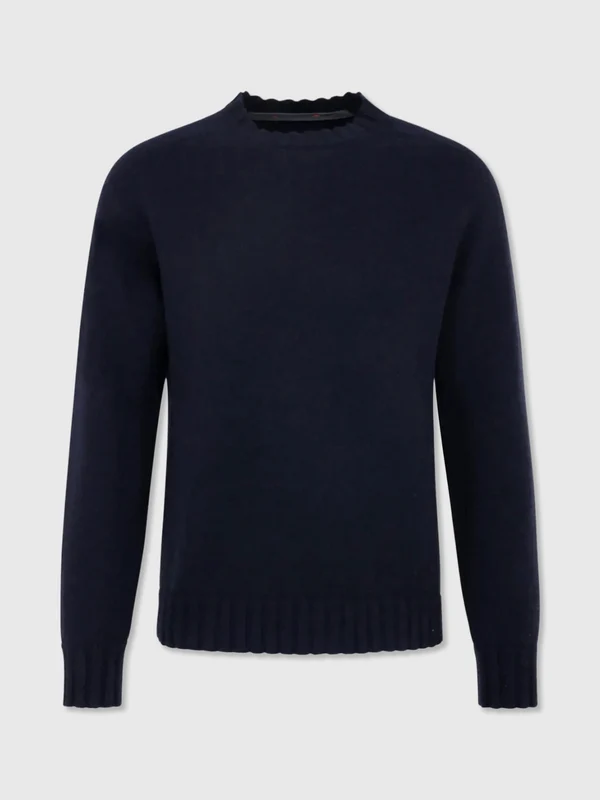 Frauenschuh Men's Evan Cashmere Sweater 4 / 1630 MIDNIGHT