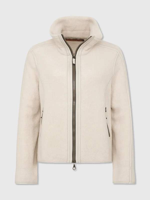 Frauenschuh Women's Juliana Biodegradable Wool Fleece Jacket 3 / 189-0 OYSTER