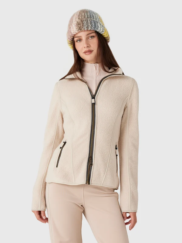 Frauenschuh Women's Esther Biodegradable Wool Fleece Jacket 0 / 189-0 OYSTER