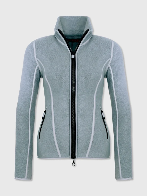 Frauenschuh Women's Esther Biodegradable Wool Fleece Jacket 1 / 284-0 STONE