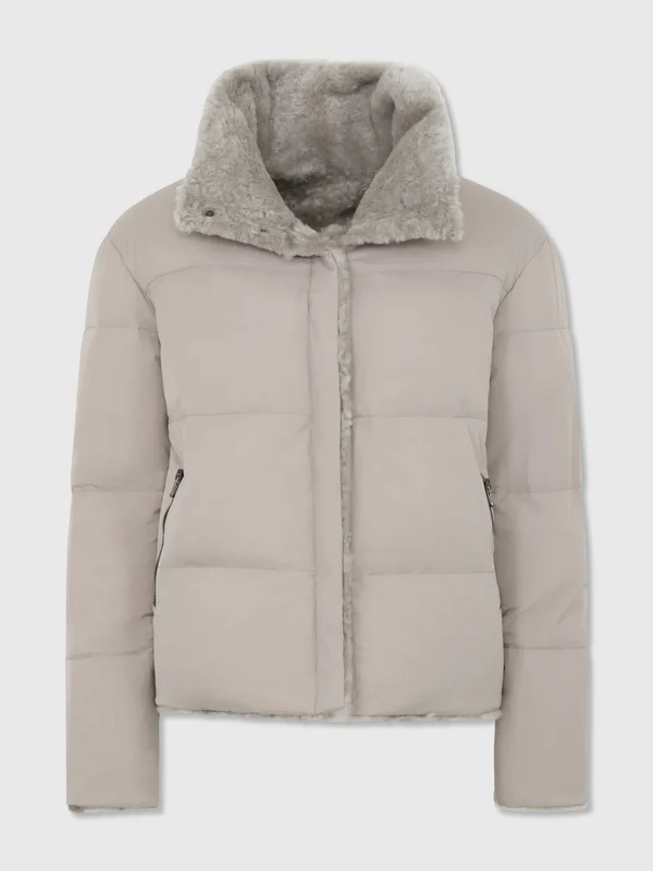 Frauenschuh Women's Alea Lambskin Down Jacket 0 / 162-0 BELUGA