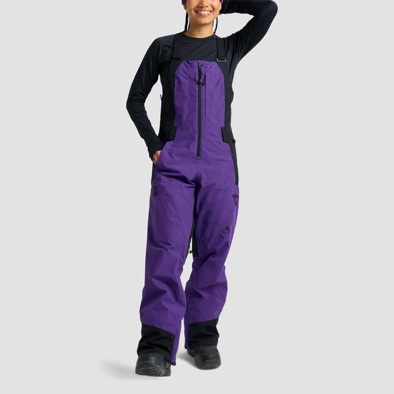 Burton Reserve GORE-TEX 2L Snow Bib Pants Prism Violet/True Black - Womens Medium / Prism Violet/True Black
