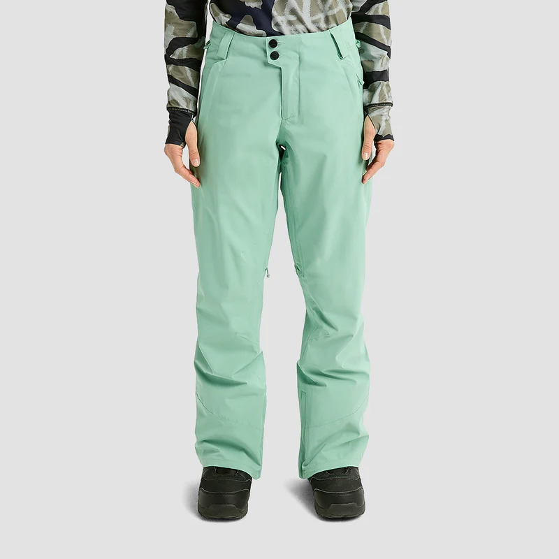 Burton Reserve 2L Stretch Slim Snow Pants Soft Sage - Womens Small / Soft Sage