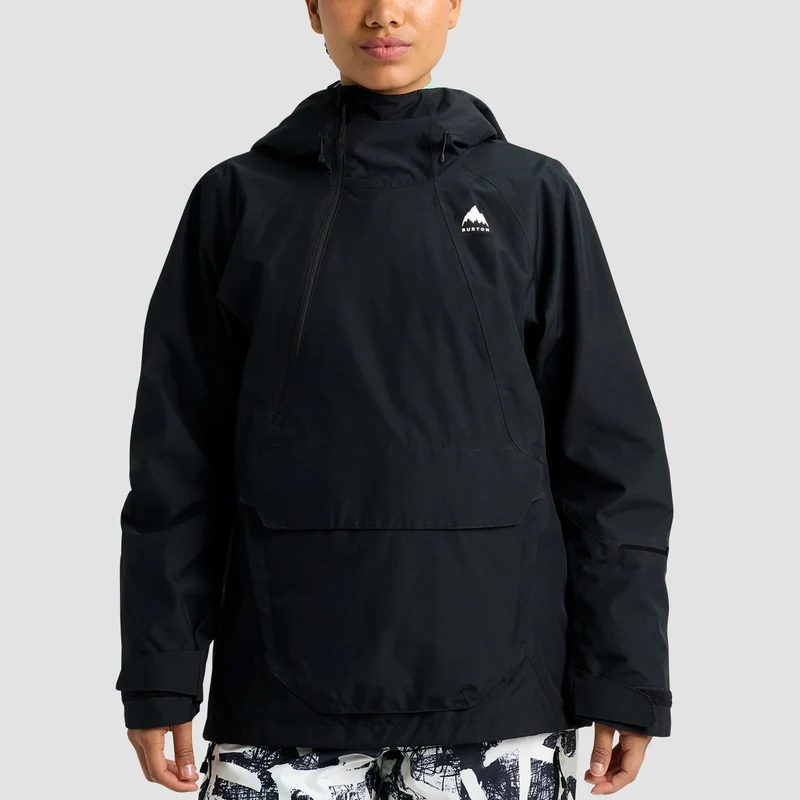 Burton Reserve 2L Relaxed Anorak Snow Jacket True Black - Womens Small / True Black