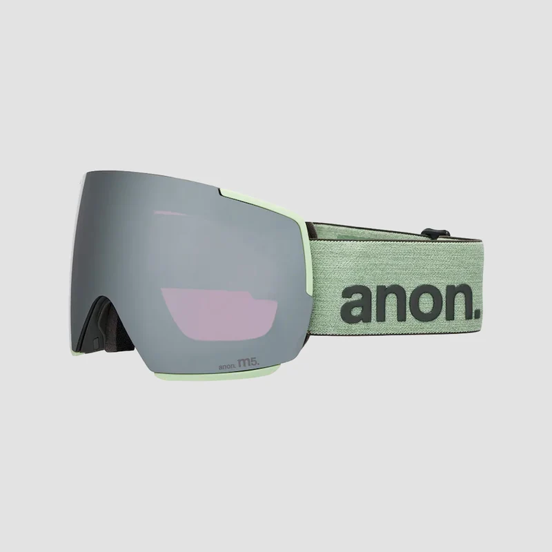 Anon M5 Snow Goggles Soft Sage/Perceive Sunny Onyx Violet + Bonus Lens Perceive Variable Violet + MFI Face Mask Soft Sage/Perceive Sunny Onyx Violet