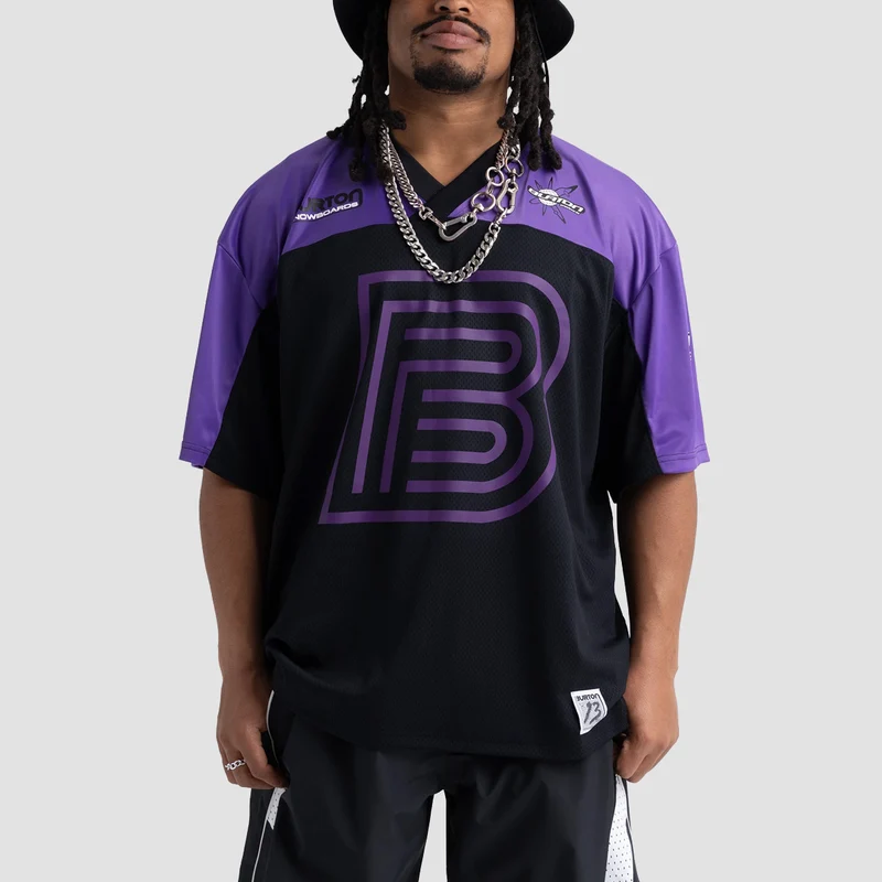 Burton X Zeb Powell Jersey T-Shirt True Black/Planet Purple X-Large