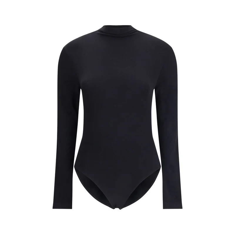Wolford Black Polyamide Bodysuit L