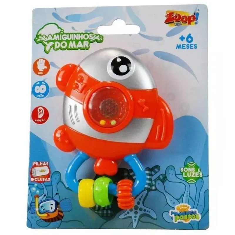 Chocalho Amigos Do Mar Peixe - Zoop Toys Zp00140