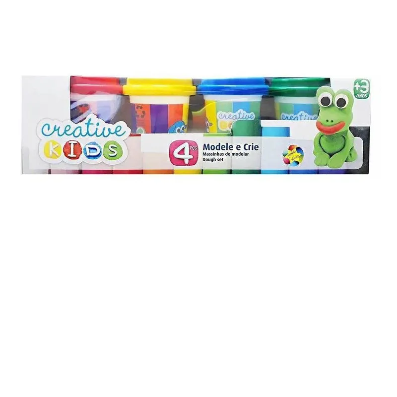 Massinha Modelar Color Creative Kids 4 Potes - Batiki 85508