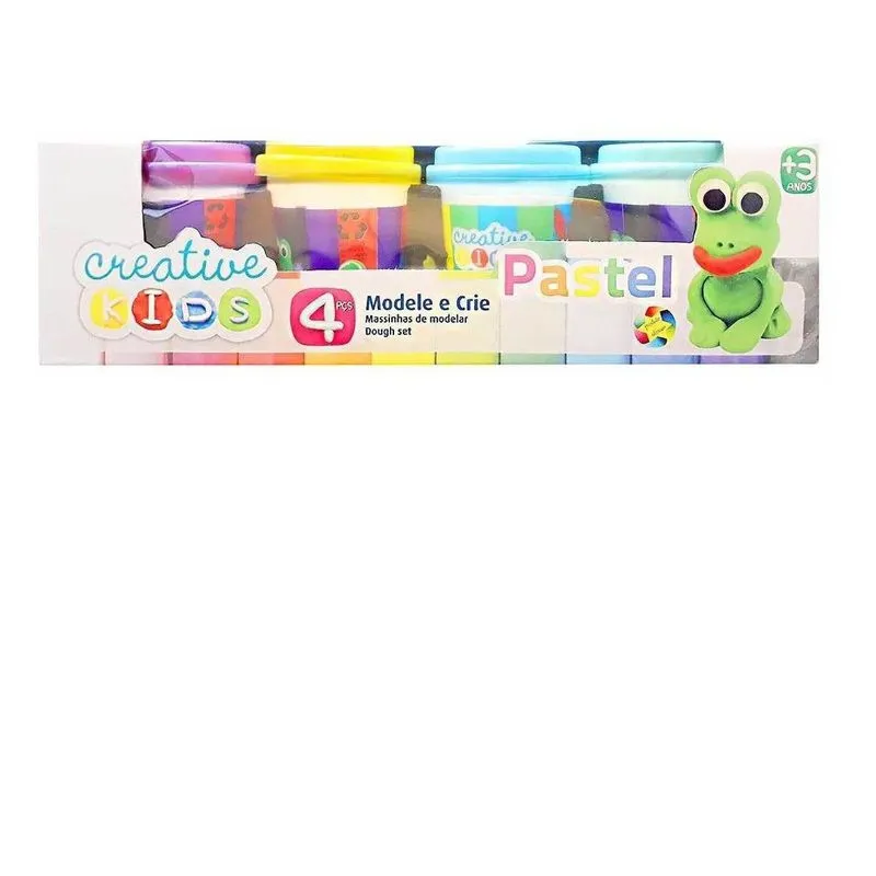 Massinha Modelar Pastel Creative Kids 4 Potes - Batiki 85508