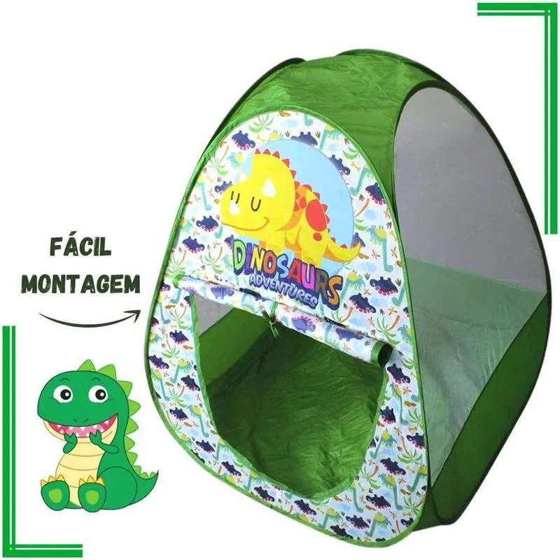 Barraca Cabana Infantil Tenda Dinossauros - Bbr Toys