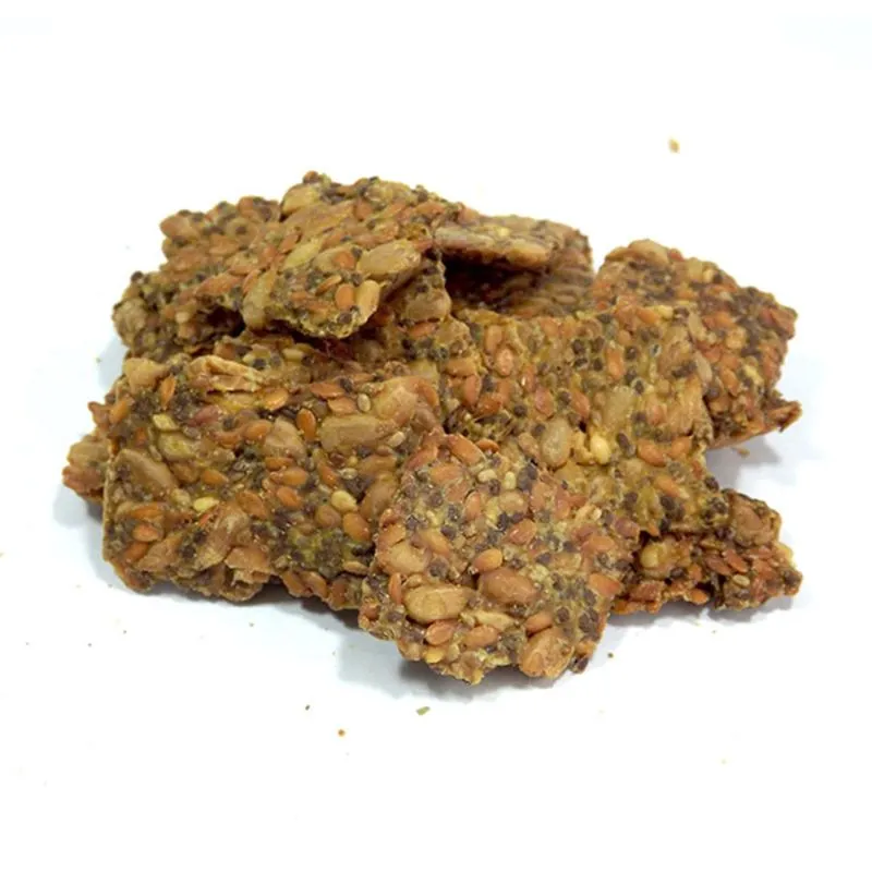 Cracker de Sementes com Cúrcuma Frispy (Granel 1Kg)