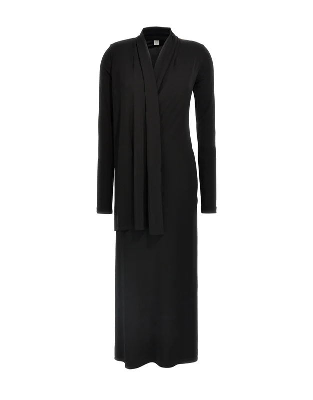 TOTEME Overlapped Jersey Dress XS