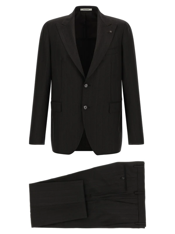 Tagliatore Gray Wool Two-Piece Suit 48 | M
