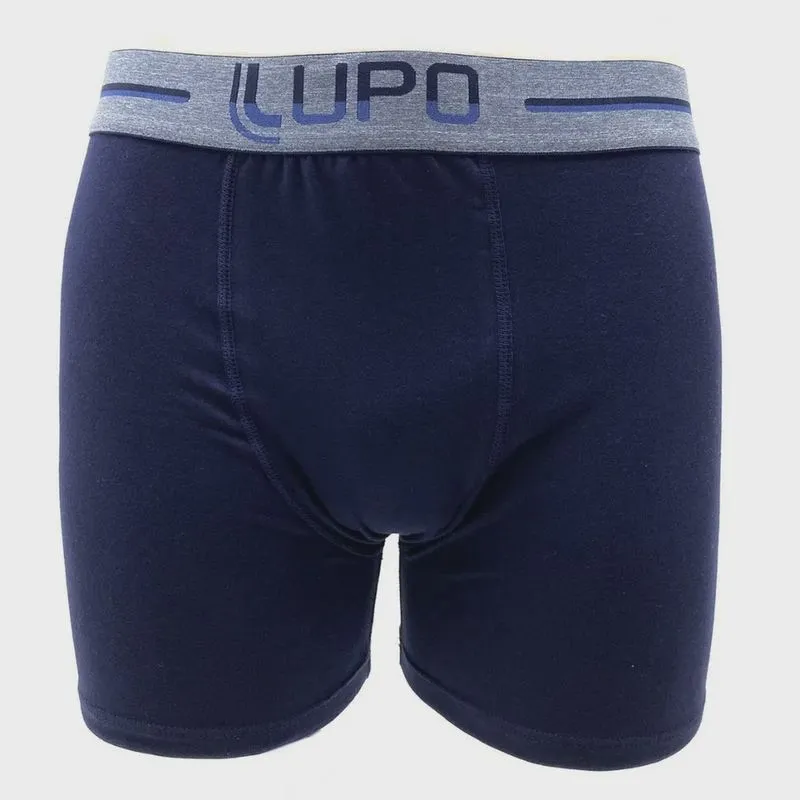Cueca boxer lupo algodão colors masculina