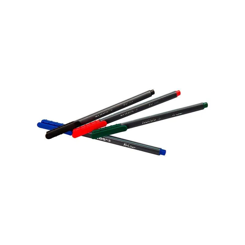Plumígrafo Kores K-Liner x 4 unidades