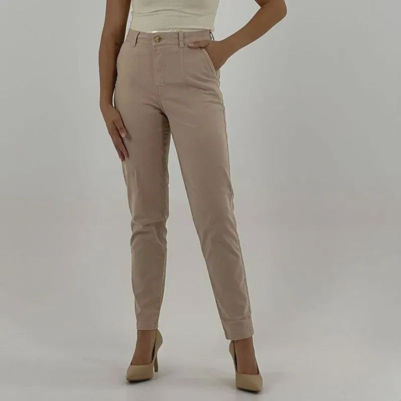 Calça Geração Moderna Sarja Mom Baggy Feminina