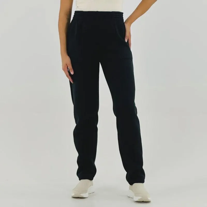 Calça Rosa Bella Moletom Reta Feminina
