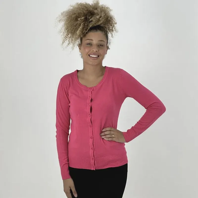 Casaco Facinelli Cardigan Básico Feminino