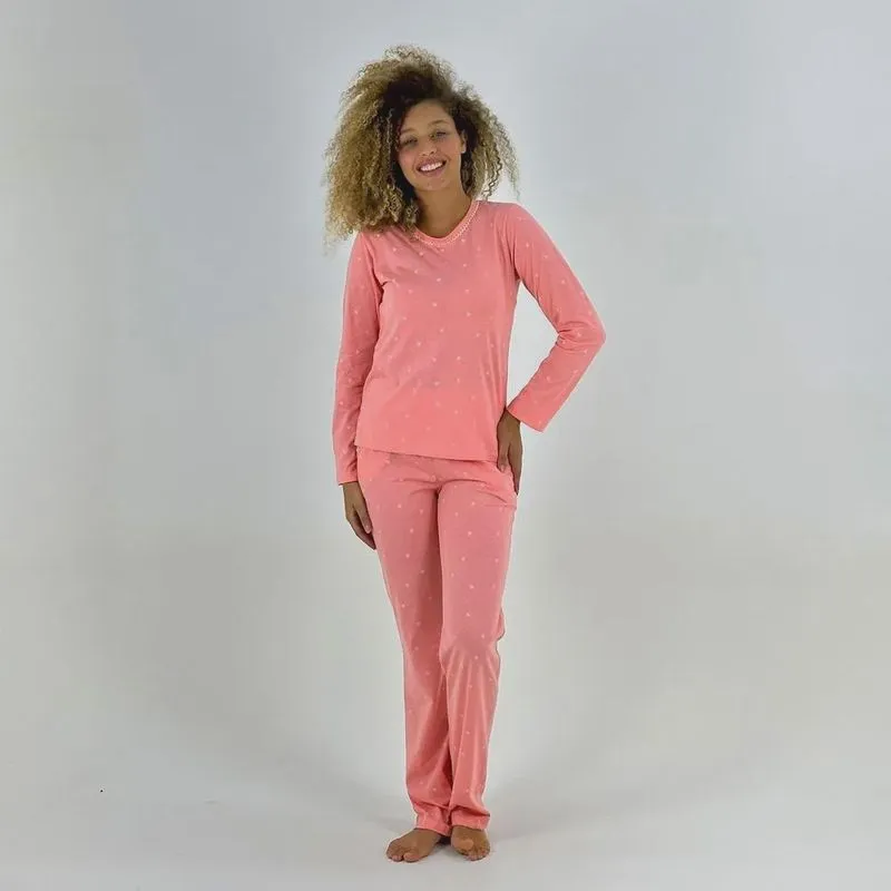 Pijama Lua Encantada Inverno Manga Longa com Calça Feminino