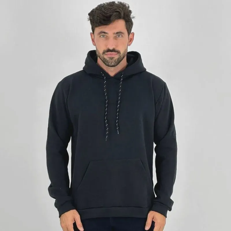 Blusa Gangster Moletom Canguru com Capuz Masculino