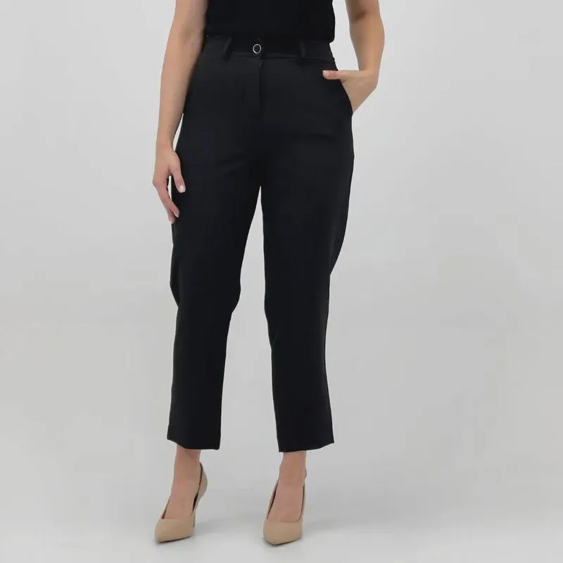 Calça Mikasa Alfaiataria Reta em Tecido Feminina