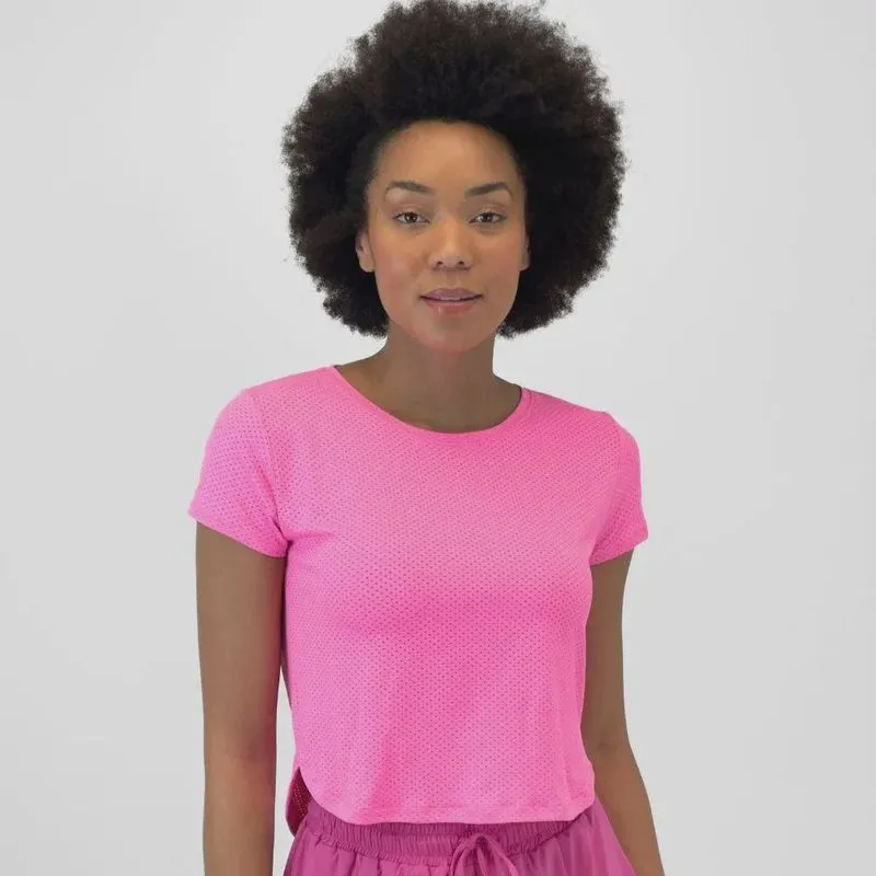 Camiseta Iduna Cropped Manga Curta Feminina