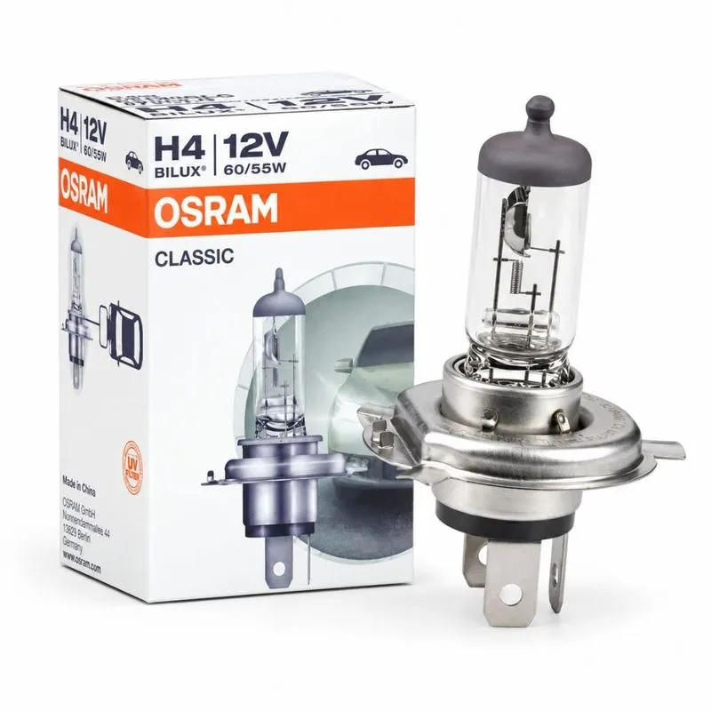 Lâmpada H4 Osram 12V 60/55W Halógena Automotiva