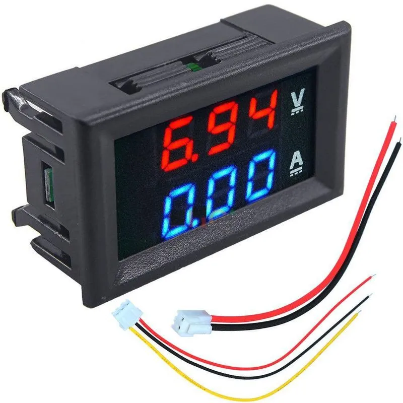 Voltímetro Amperímetro Digital Dc 0-100v 0-10a