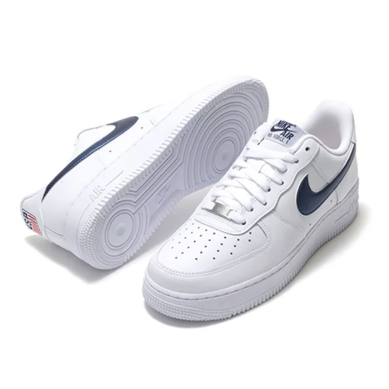 Zapatillas NIKE Hombre AIR FORCE 1 07 LV8 USA IQ0407-100 Blanco Cuero Talla 8.5