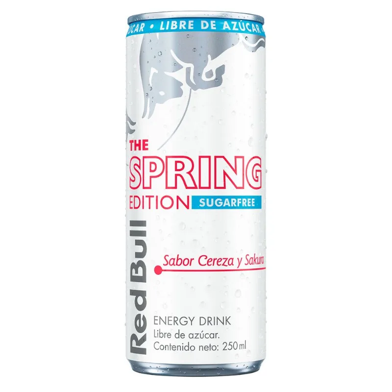 Bebida Energética Red Bull Spring Cereza Sin Azúcar 250 cc