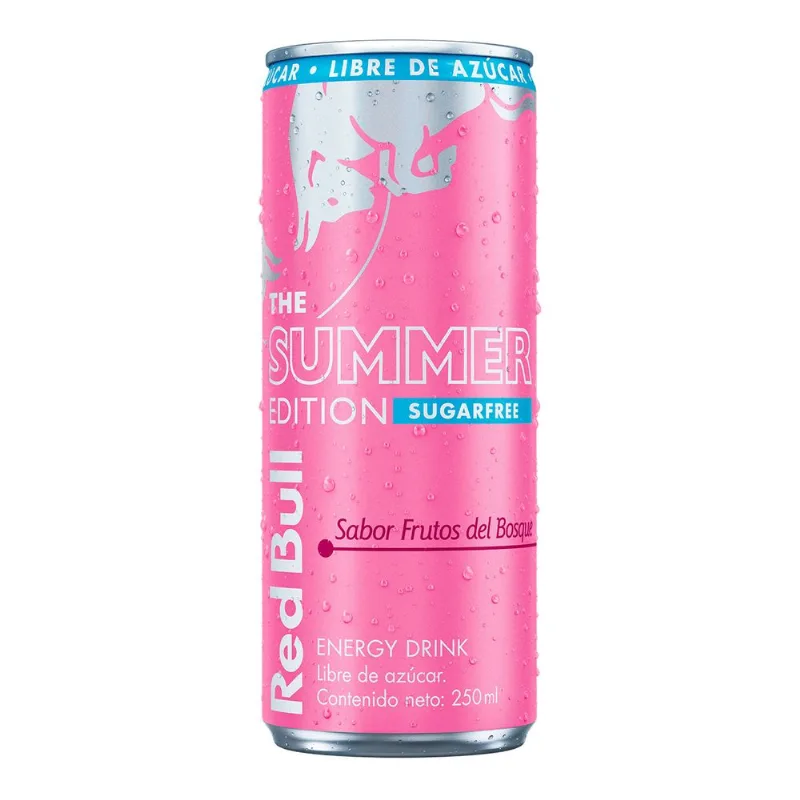 Bebida Energética Red Bull Sugar Free Summer Edition Sabor Frutos del Bosque 250 cc