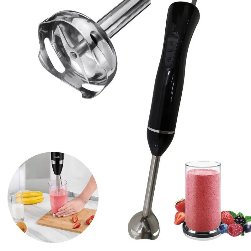 Mixer Batedor Misturador De Mão Processador De Alimentos Portatil 110V