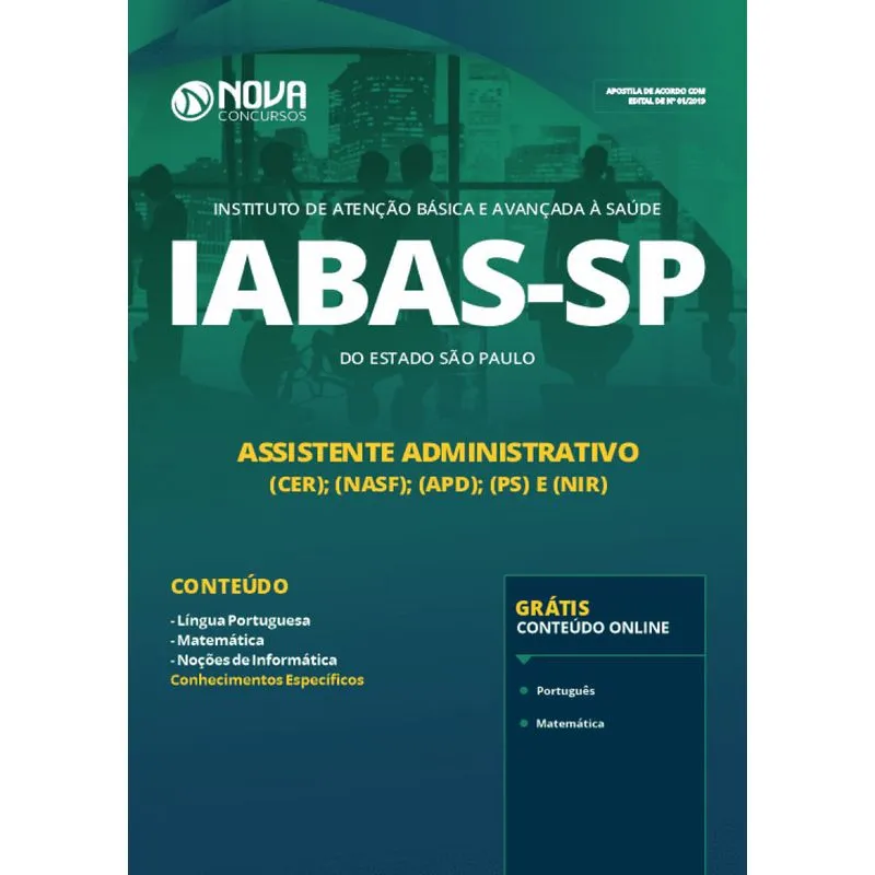 Apostila IABAS-SP 2019 - Assistente Administrativo