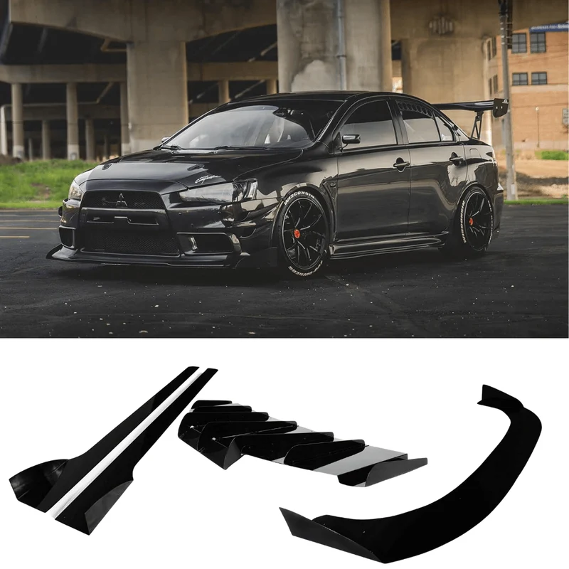 2007-2015 Mitsubishi Evo X Aero Kit V2 JDP / V1 / V1 ( dual exit exhuast )