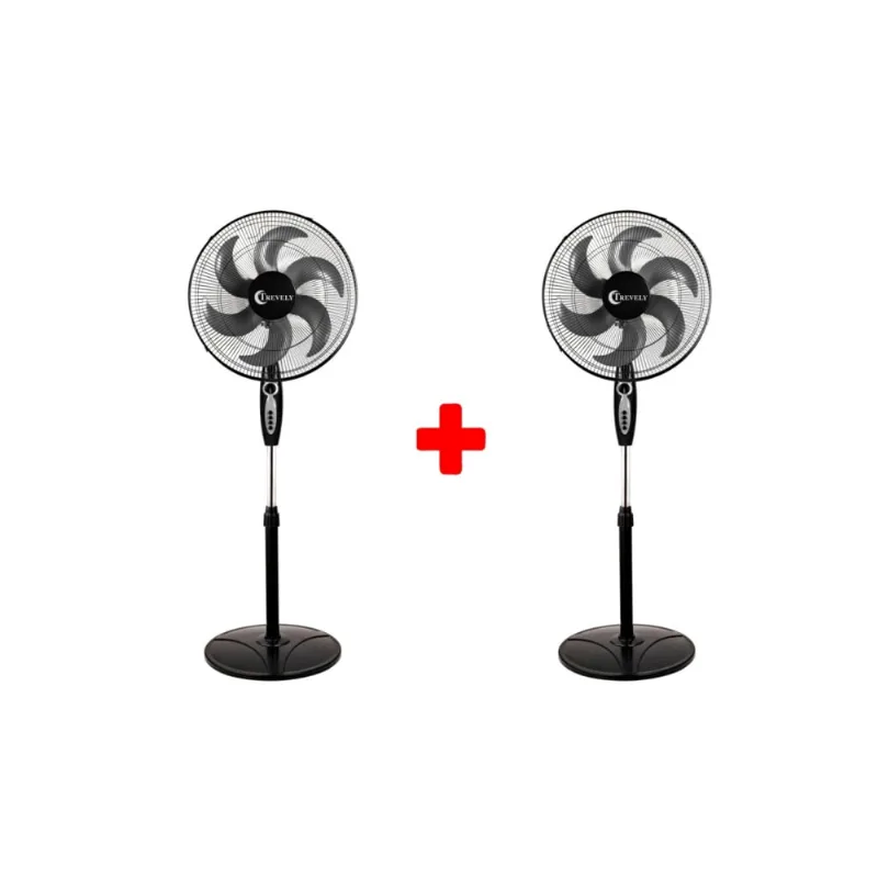 Pack x 2 Ventilador de pie 18 TREVELY VT-1880 - temporizador - 90W KEFGVT18802