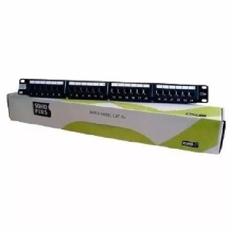 Patch Panel Soho Cat5E T568Ab 24 Portas