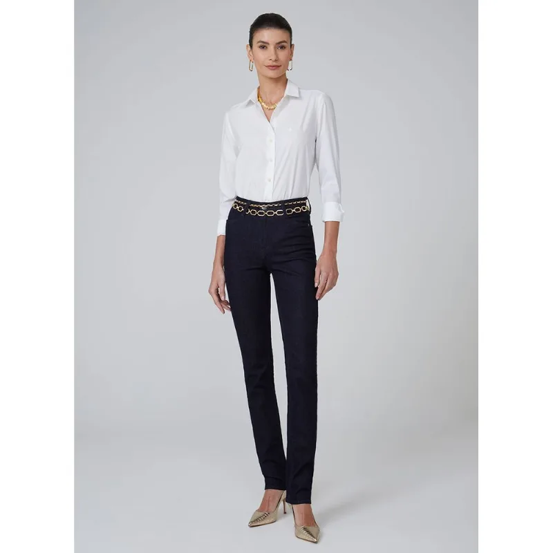Calça Jeans Reta Essentials Dudalina Feminina 34