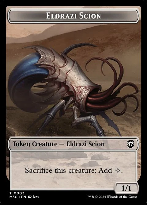 Eldrazi Scion // Eldrazi Spawn (3/2) Non-Foil / Light Played