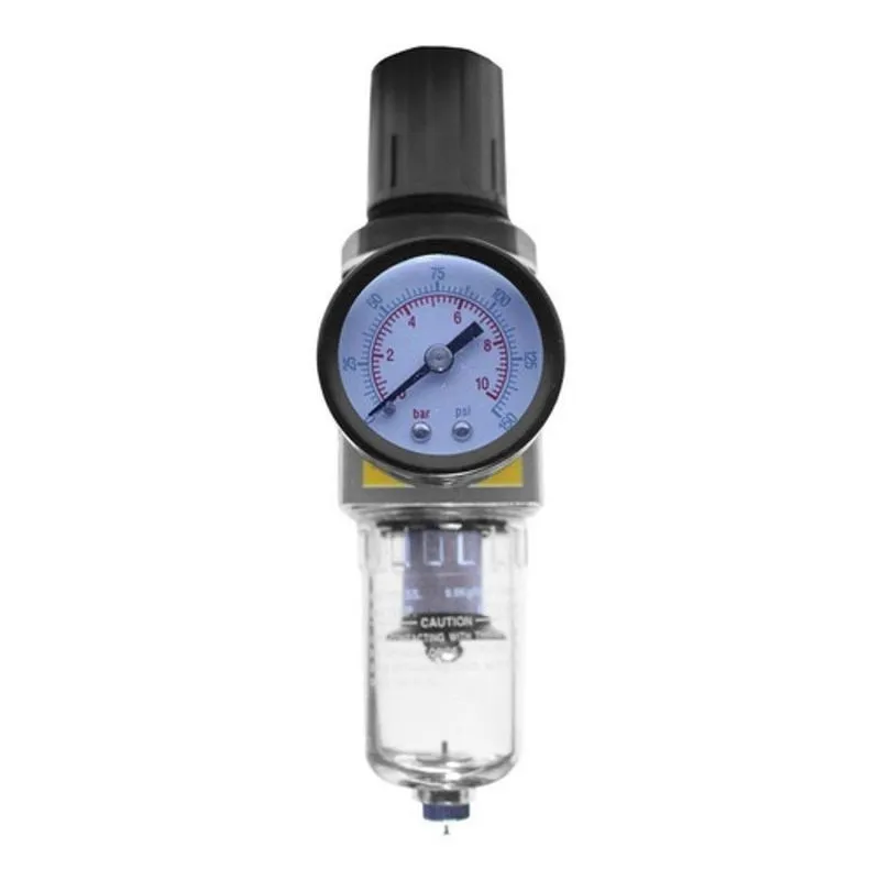 Filtro Ar Eliminador Água Compressor Regulador Pressão 1/4