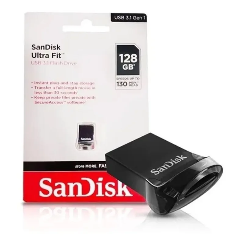 Pendrive sandisk ultra fit 128GB USB 3.1
