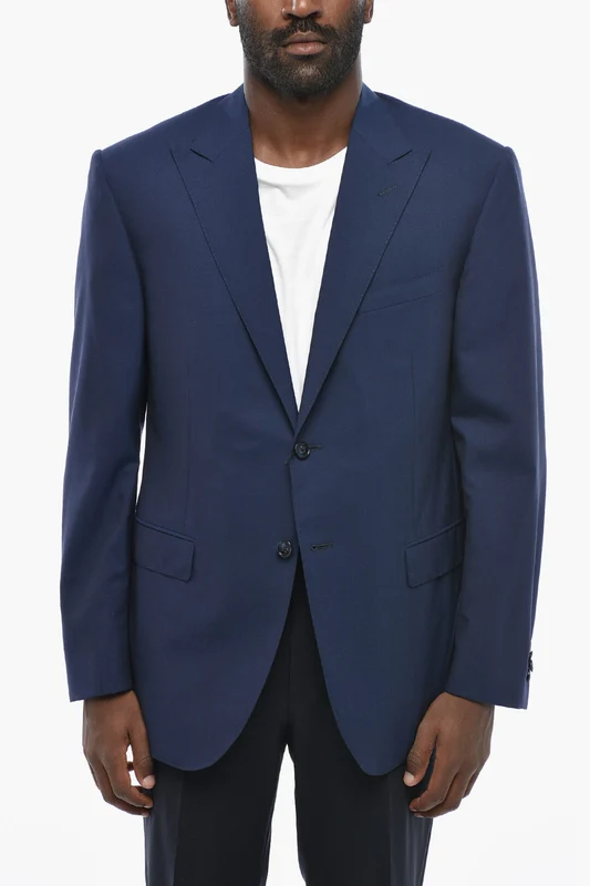 0405~Virgin Wool Blazer ACADEMY with Peak Lapel 54