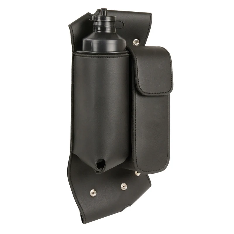 Milwaukee Leather SH591RT Black LRight Side Crash Bar Bag with Water Bottle Holder Black / Right Side