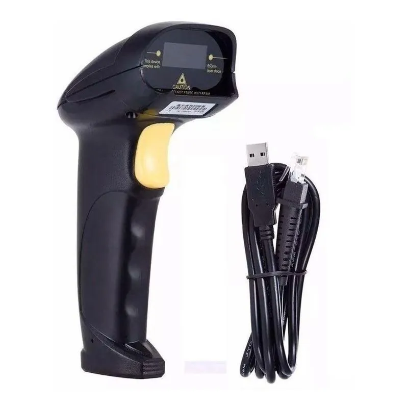 Leitor Código Barras Fio Barcode Scanner Yhd-8200 - Luogao