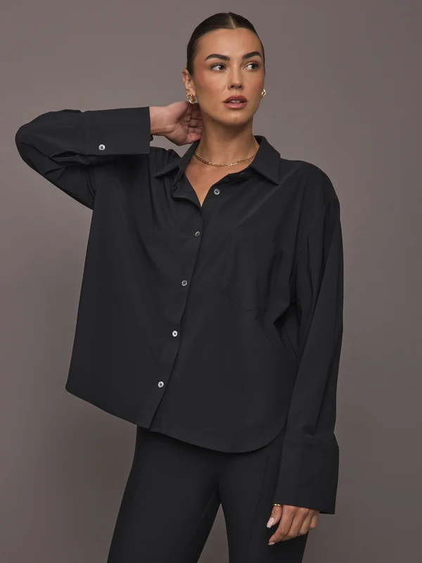 Oversized Shirt - Black BLACK / S