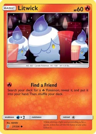 Litwick (27) (27/236) [UNM SM Unified Minds] Moderately Played