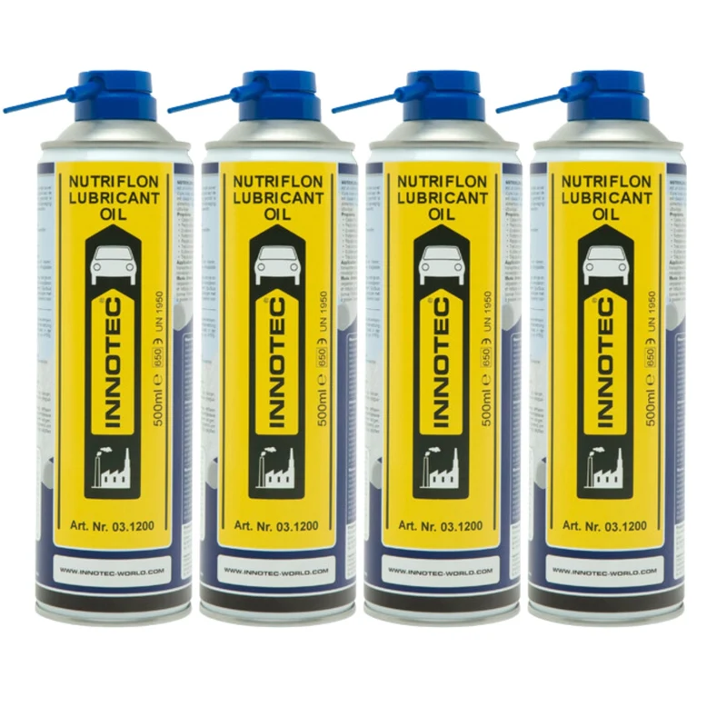 Innotec Nutriflon Lubricant Oil – Lebensmitteltaugliches Schmieröl 4er-Set
