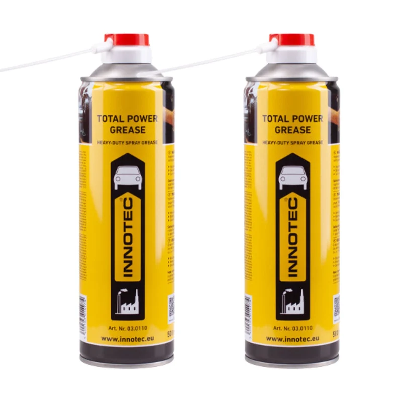 Innotec Total Power Grease – Transparentes Sprühfett 2er-Set